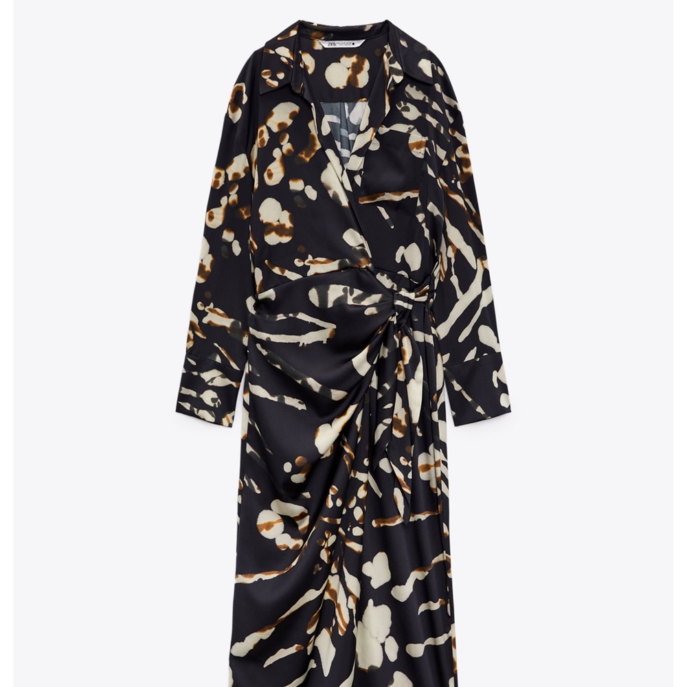 WRAP SHIRT DRESS - Picture 3 of 7